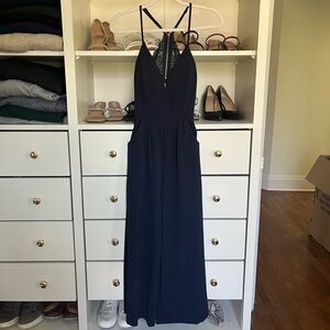 Dry Goods Navy Jumpsuit